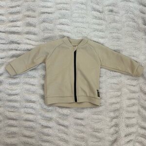 Karl Lagerfeld Kids Cream Tan Zip Up Sweatshirt